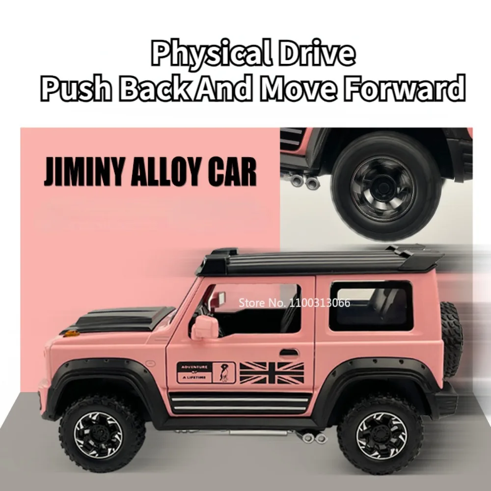 1:18 Alloy Car Model Toy SUZUKI Jimny Off-Road Vehicle Diecasts Toy SUV Car Model  with Sound Light Vehicles Toys for Kids Gifts