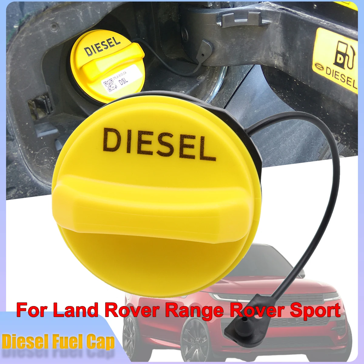 

For Land Rover Range Rover Sport L320 TDV6 L461 2005-2025 LR053666 Car Diesel Fuel Oil Tank Filler Inner Cap Replacement Parts