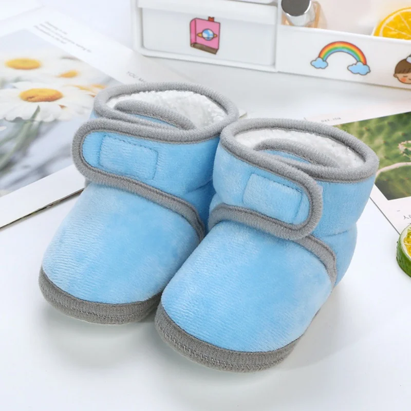 Autunno inverno stivali da bambino neonato caldo peluche suola morbida stivali da neve ragazze ragazzi moda primi camminatori scarpe Casual per