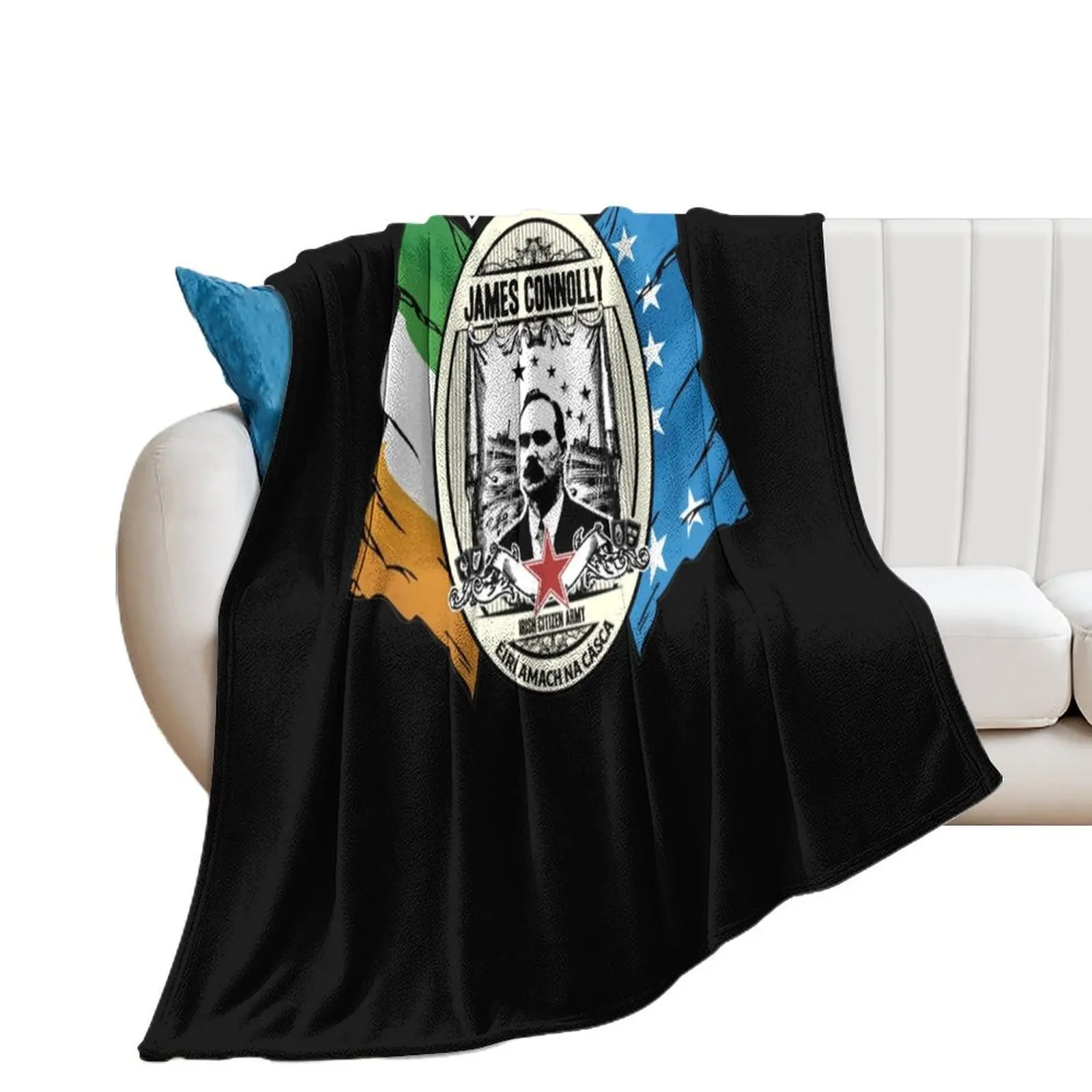 James Connolly - Arm??e citoyenne irlandaise T-shirt classique Throw Blanket Retros Beautifuls Blankets