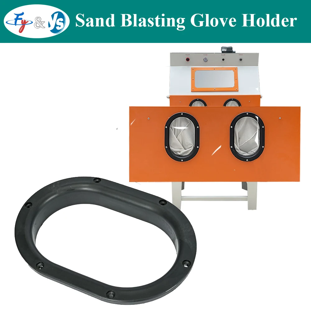 Sandblasting Glove Holders  Box Type High-pressure Sandblasting Machine Accessories ABS Sandblasting Glove Clamp Fixing Ring