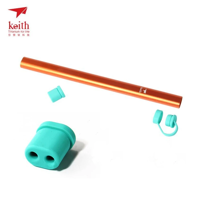 Keith Titanium Chopsticks Food Sticks Outdoor Tableware Chinese Chopsticks For Camping Picnic Traveling Round Chopsticks Ti5820