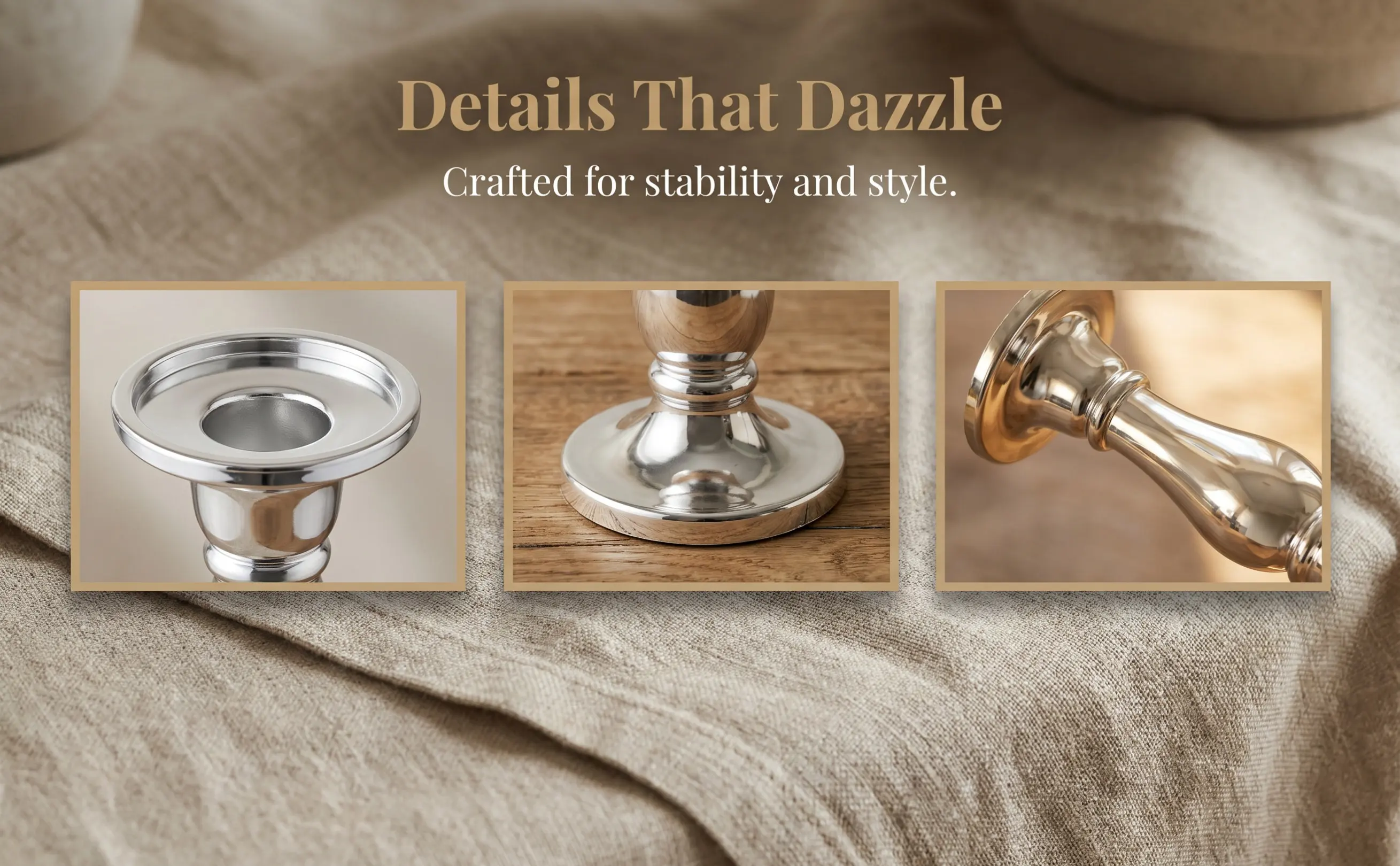 20Pcs Plastic Candlestick Electronic Holder Chic Smooth Finish Delicate Workmanship Room Decor for Bedroom Living Room