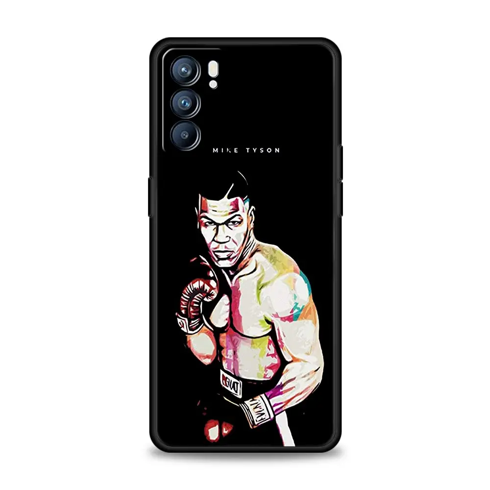 Mike Tyson Boxer Phone Case For Oppo Find X6 Pro X5 A54 A53 A52 A9 A15 A95 A17 A16 A76 A74 A57 A31 A3s Reno8 Reno6 Pro 5G Cover