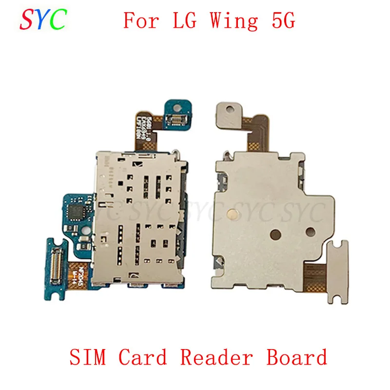 

Sim Card Reader Holder Tray Slot For LG Wing 5G Sim Card Reader Board Flex Cable Repair Parts