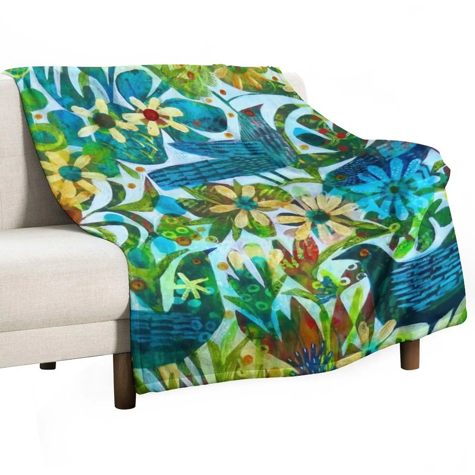 

Summer light, an Este MacLeod design Throw Blanket Moving Bed Fashionable Soft Big Beach Blankets