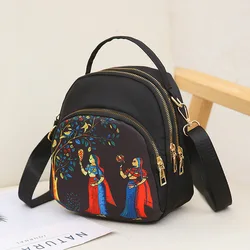 Three-purpose Ladies Shoulder Multi-Purpose Mini Small Backpack Oxford Cloth Messenger Bag For Women SHoulder Bags