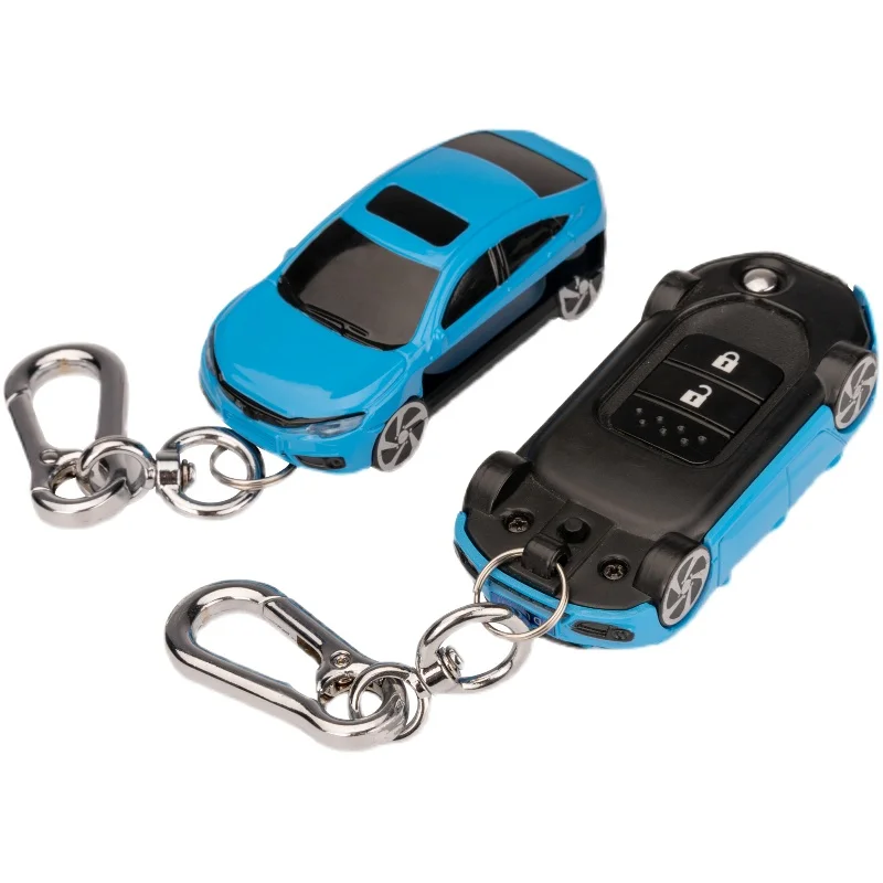 For Civic Appearance for Honda CRV Fit Civic Accord HRV City Odyssey HRV Remote Flip Key Case Cover Fob Bag Keychain Accessories