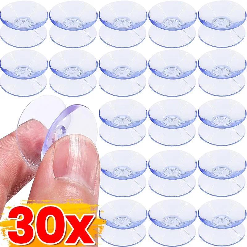 Lots 20/30/35mm Double Sided Suction Cup PVC Sucker Pads for Glass Plastic Aquarium Oxygen Tube DIY Soap Holder Accessories