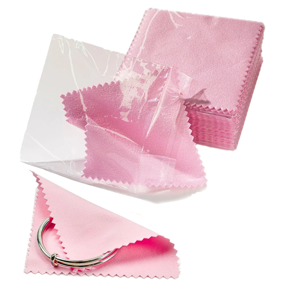 50 قطعة تلميع المجوهرات تنظيف الملابس لساعة الفضة الاسترليني الذهب البلاتين غير سامة مزيل تشويه يحافظ على المجوهرات لامعة