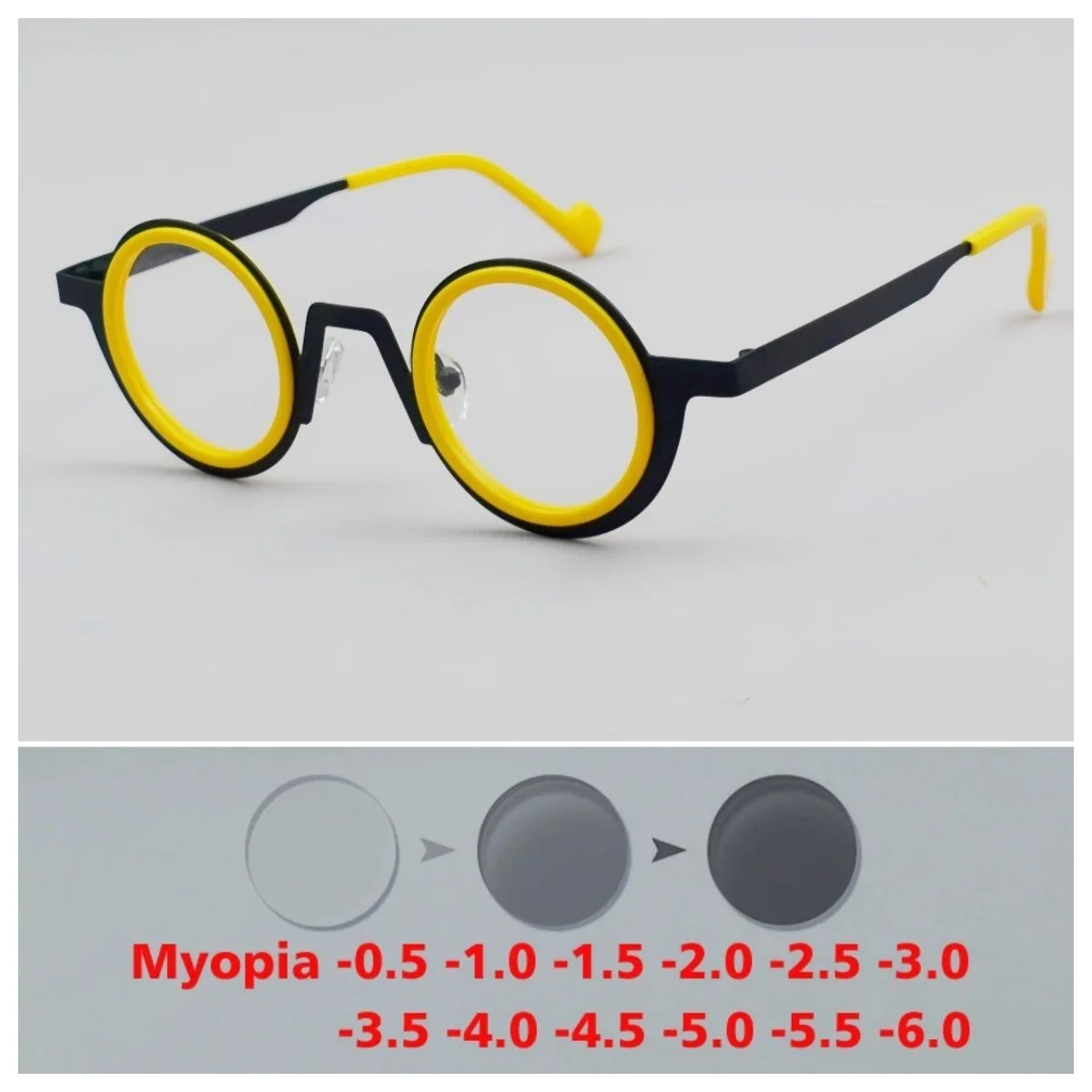 

Photochromic Nearsighted Sunglasses Fashion Ultralight Frameless Myopia Eyeglasses Finished Optical Eyewear Diopter 0 To -6.00