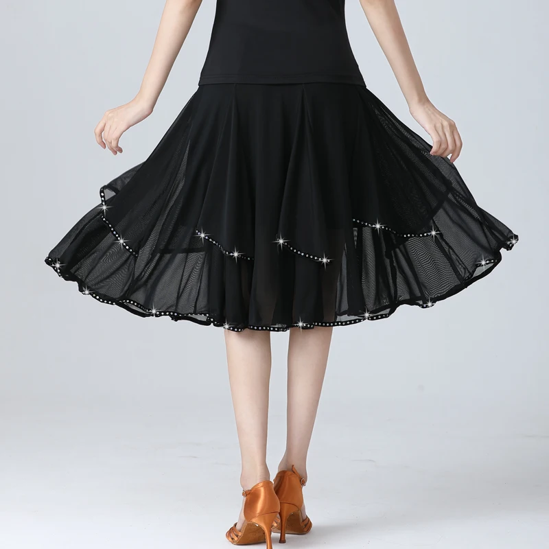 Spódnica do tańca nowoczesnego, spódnica do tańca towarzyskiego, spódnica do tańca latynoamerykańskiego, spódnica midi, odzież fitness damska