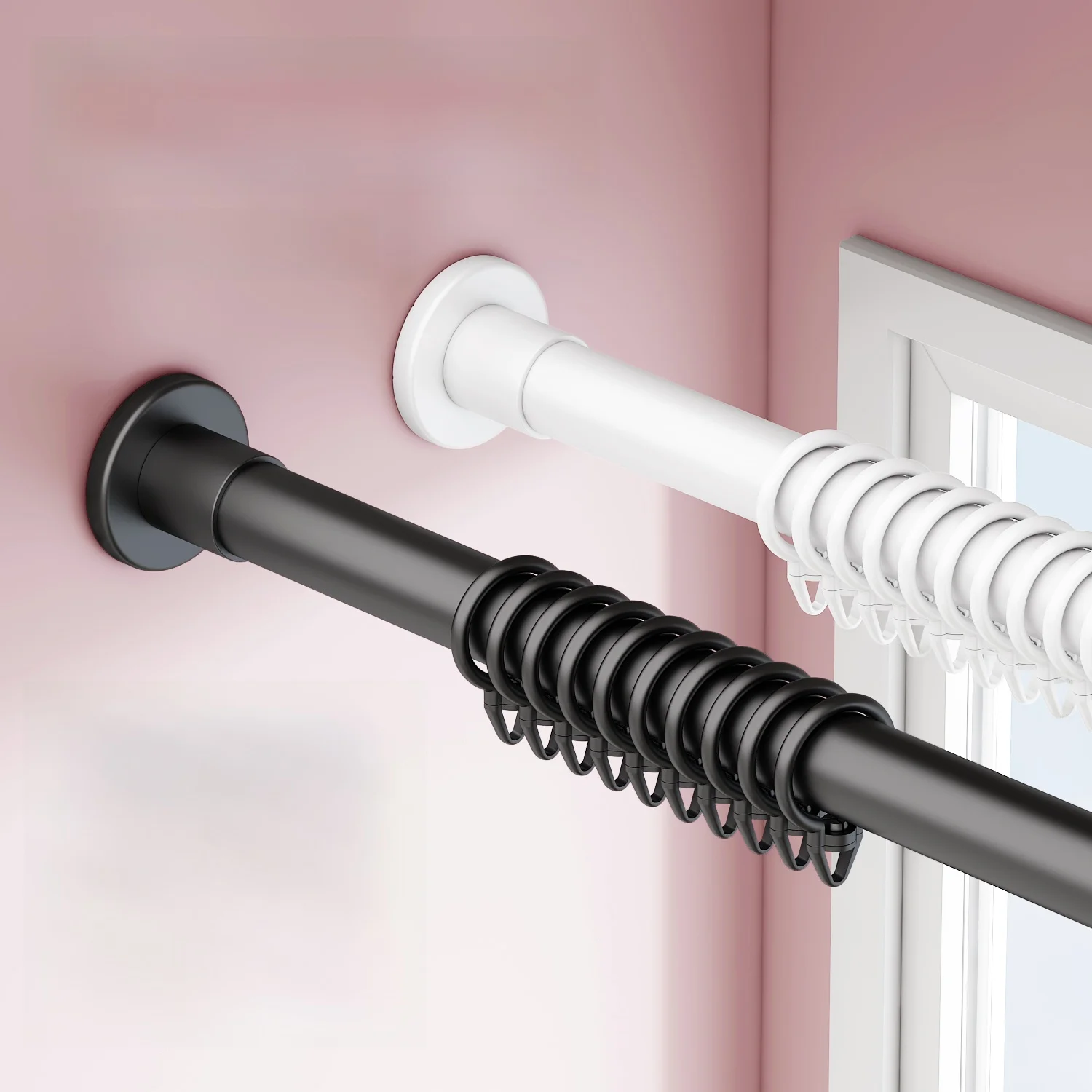 

Аренда специального расширяемого карниза без сверления и гвоздей, римский карниз для штор, карниз для дверных и потолочных штор от пола до потолка S...