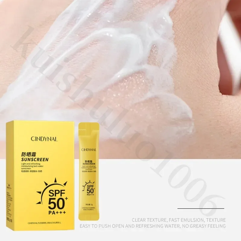 Protezione solare SPF 50+ Protezione viso corpo da UV Previene l'abbronzatura Prevenire le scottature Protezione solare Crema Isolamento solare 20 pezzi