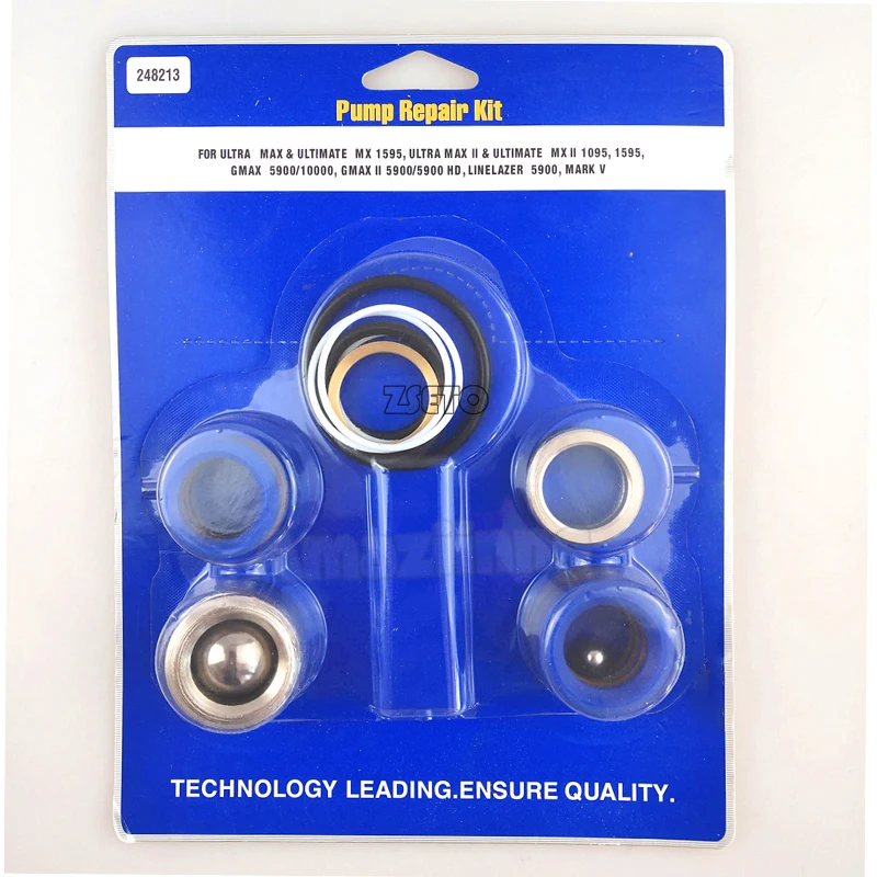 Airless Sprayer Pump Repair Kit 249123 244194 248212 248213 For 390/395/495/595/3400/695/795/3900/7900/200/300/5900/1095/Max V