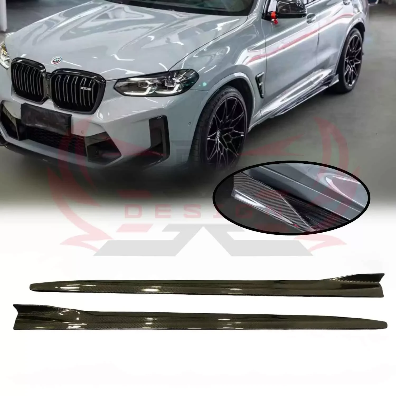 

Side Skirts Extension Panels For BMW F97 X3M F98 X4M Lci Carbon Fiber