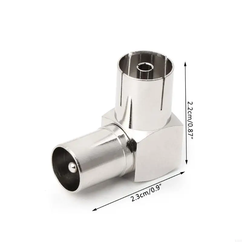 2025 NEW 90 ° Aerial Cable Adapter RF Coaxial F Female to Mal