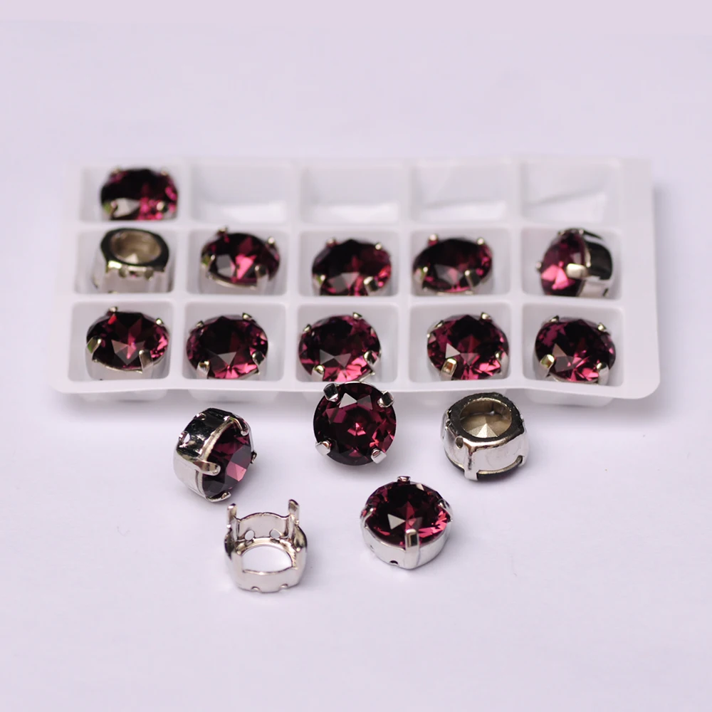 CTPA3bI 1357 Amethyst Nice Glass Crystal Sew On Rhinestones Brilliant Cut High Quality Pointback Best Diamond Stones For Clothes