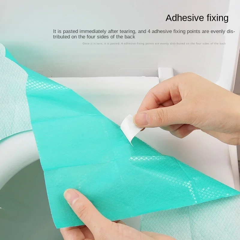 10pcs/lot Disposable Paper Toilet Seat Cover Protector Camping Travel Hygienic Toilet Mat Pad Cushion Bathroom Supplies Set