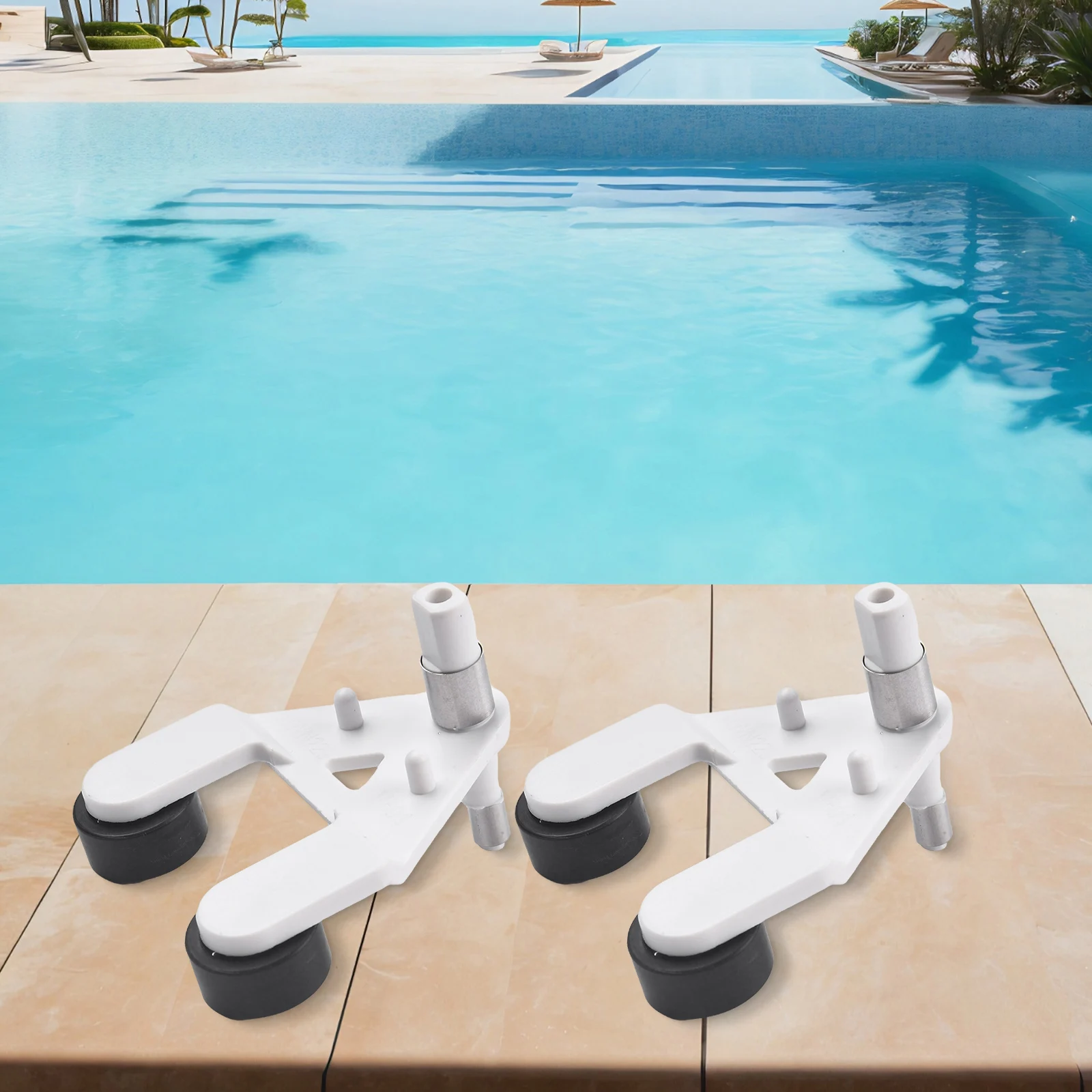 /2pcs /AXV621D /Pool Cleaner A-Frame Kit Soft Roller Replacement Parts For Hayward For Navigator Pro For Wanda Diver Dave Poolva