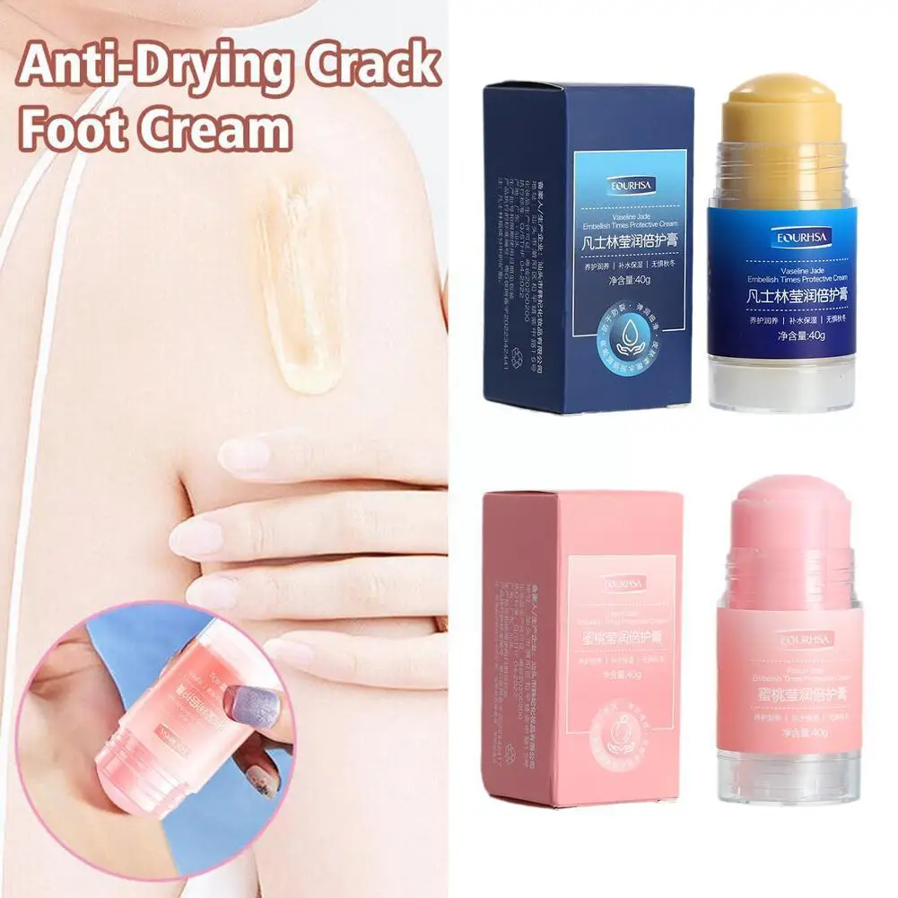 Creme Anti-Secagem Crack Foot, Remover a Pele Morta, Calo da Mão, Hidratante, Esfoliante, Calcanhar Clareador, Fe C5S0, 40g