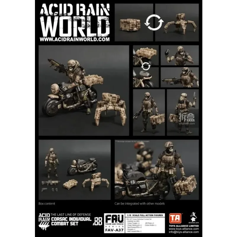 TOYS ALLIANCE Oryginalny Acid Rain War FAV-A35 Viper God Gunner A36 Sia A37 Gotowy Model Żołnierza Mobilnego, Zabawka, Prezent