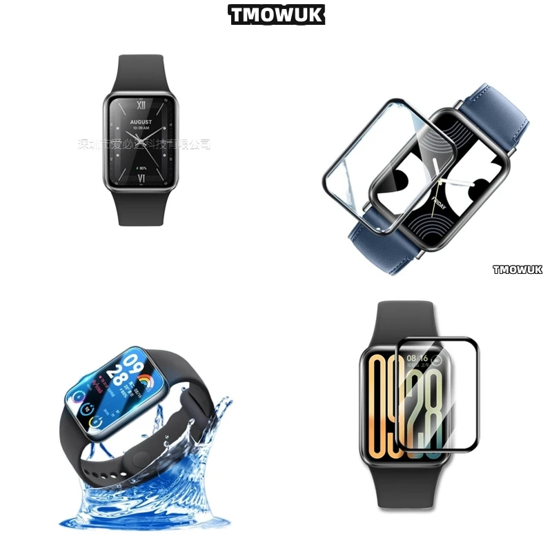 

For Xiaomi Band 4 - 10 Pro 3D Curved Full Cover Screen Protector Film PMMA Anti - Scratch Flexible Soft