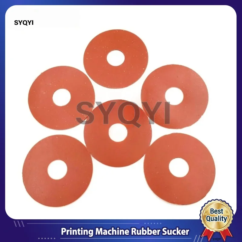 100 Pieces 50X8X0.3mm-red Red Color Rubber Sucker Size 50X8X0.3mm