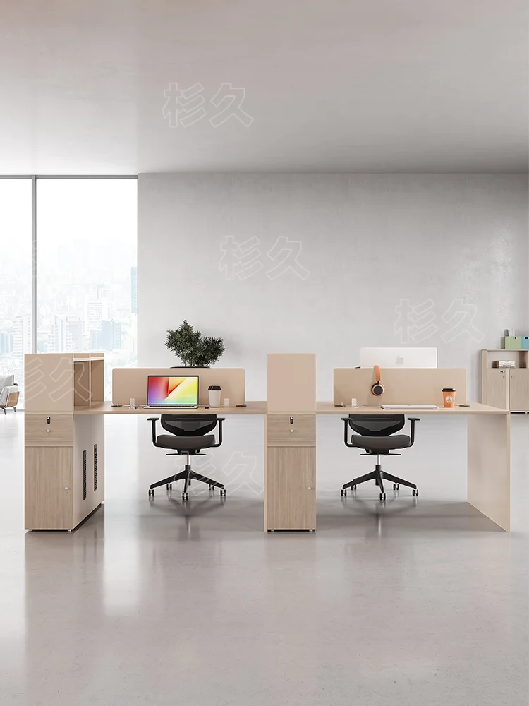 Staff  combination screen, 6-seater minimalist staff 2/4-seater office desk