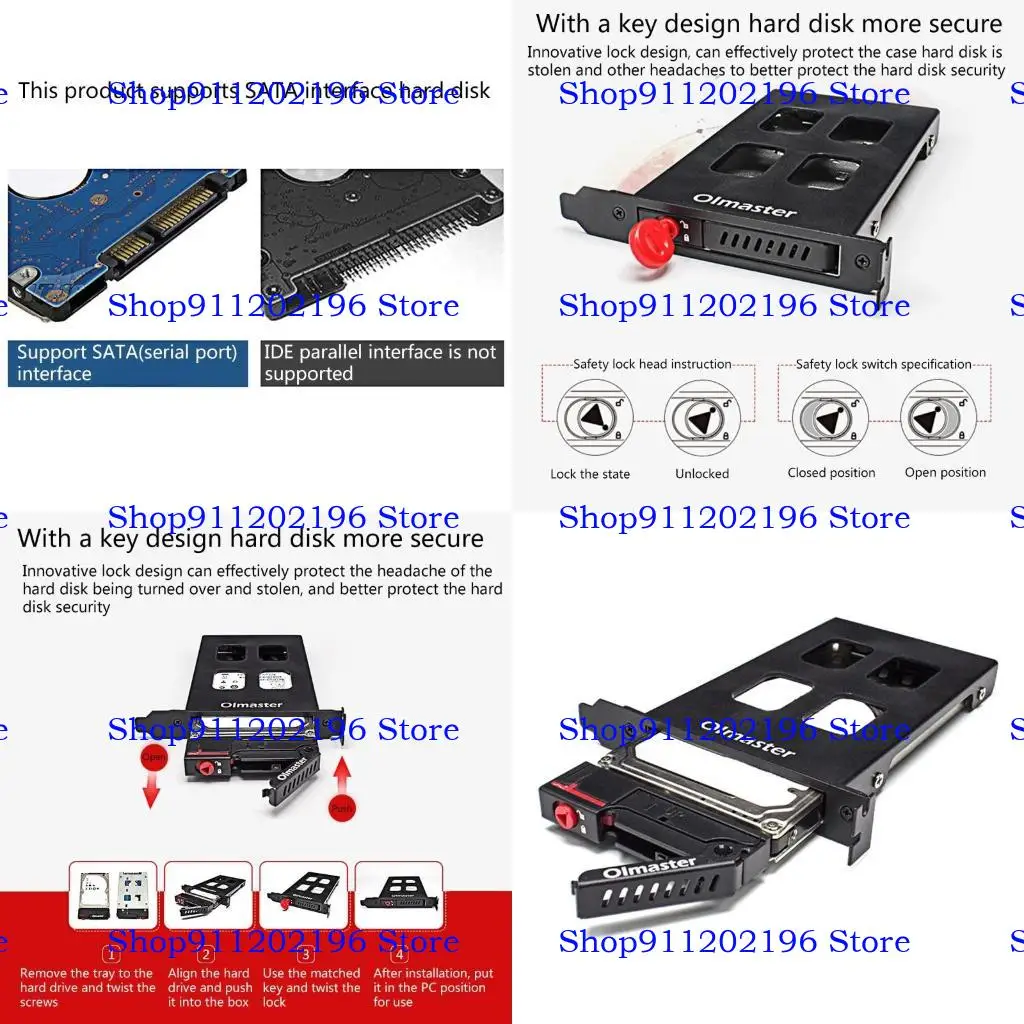 

P82A Olmaster MR-9100 HDD Hard Disk Box Hard Disk Adapter Bracket Standard 2.5 Inch