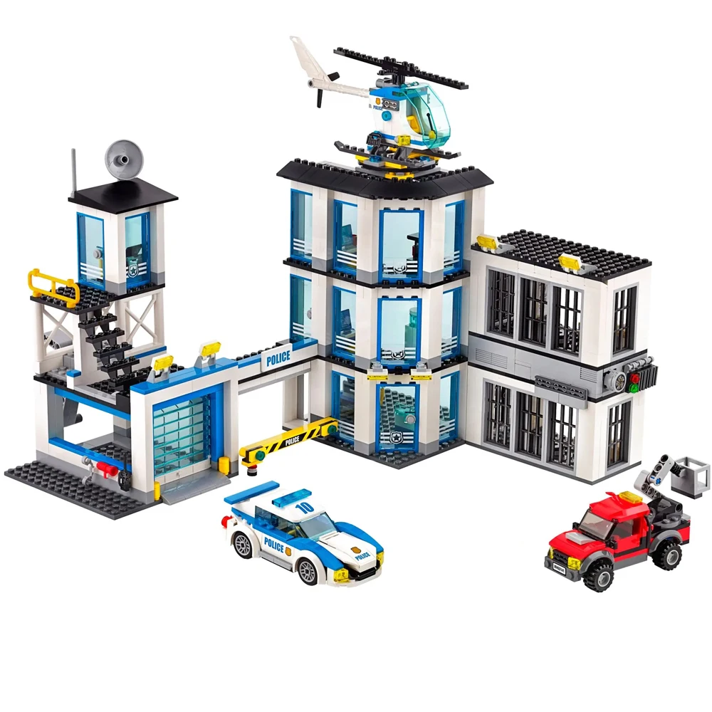 

creative expert CITY Police Station moc Building Block model toy action gifts Christmas 894 pcs 60141