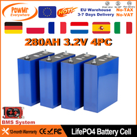 PowMr EU 280Ah V ifepo4 Battery cell Lithium Bank Iron Deep cycle DIY for RV EV Camping Solar Home Energy Storage Power