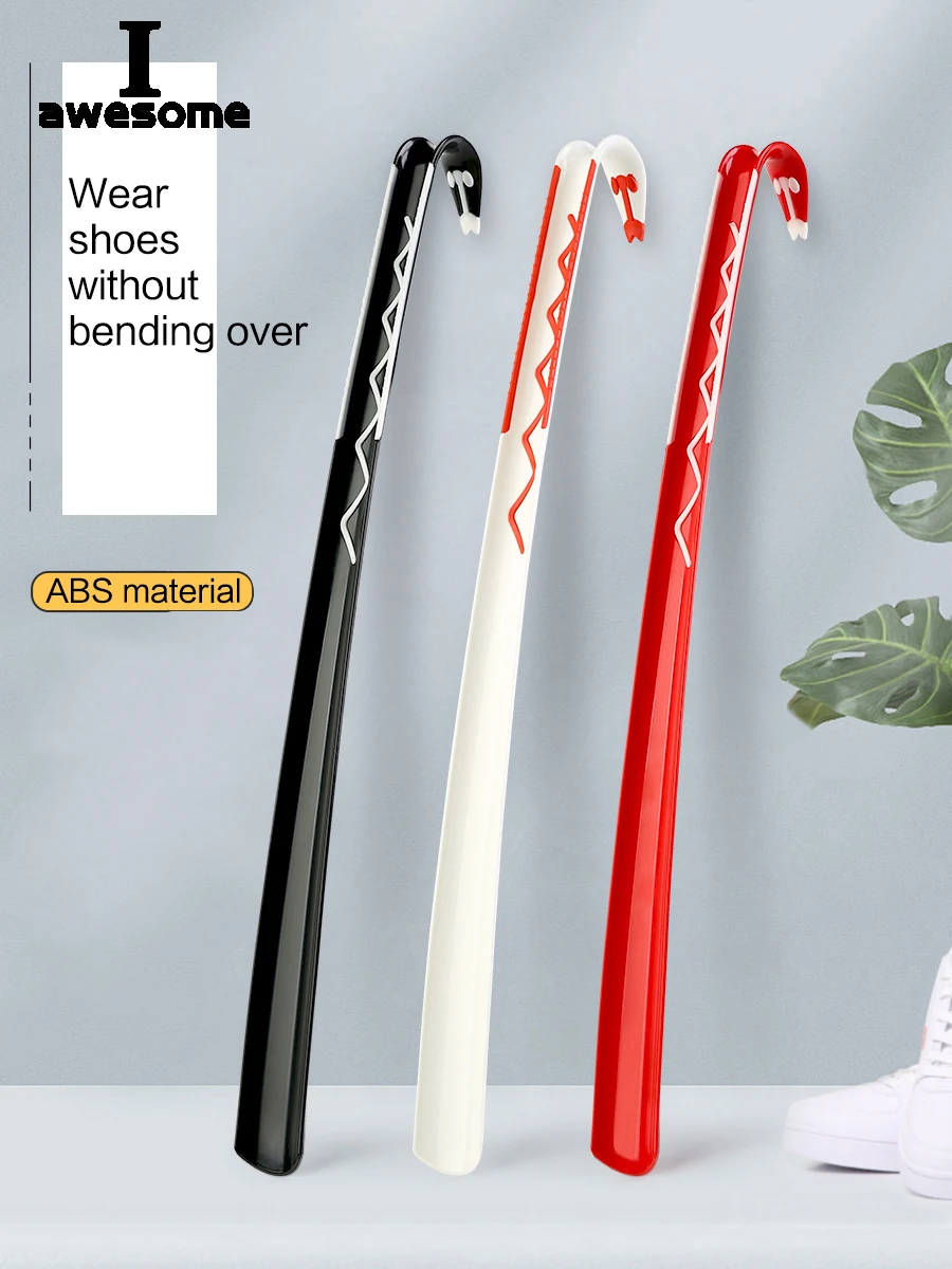 

1 шт. 60-сантиметровый рожок для обуви из АБС-пластика с длинной ручкой, профессиональный, удобный, для беременных, аксессуар для обуви, домашний инструмент ложка для обуви