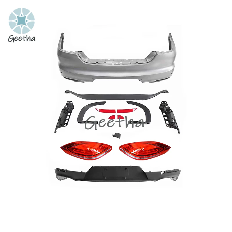 

Suitable for Porsche Panamera 2009-2013 970.1 Upgrade 970.2 Rear Bumper Panamera Rear Lip Rear Bumper