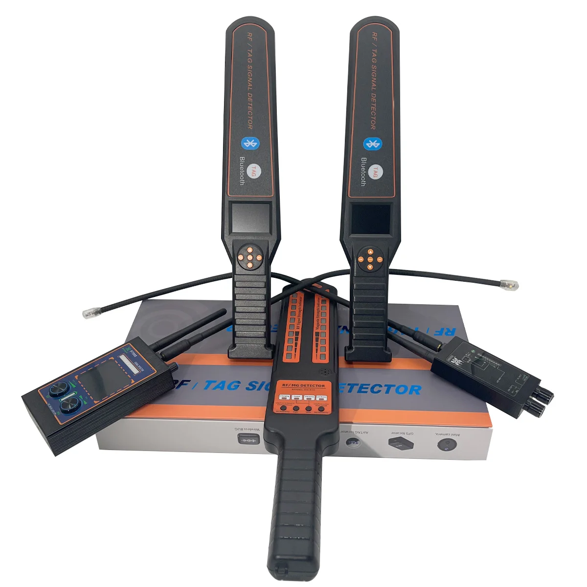 

Portable RF Bug Detector for GPS Tracker Hidden Camera Wireless Listening Device Bluetooth TAG Finder Privacy Security Sweeper