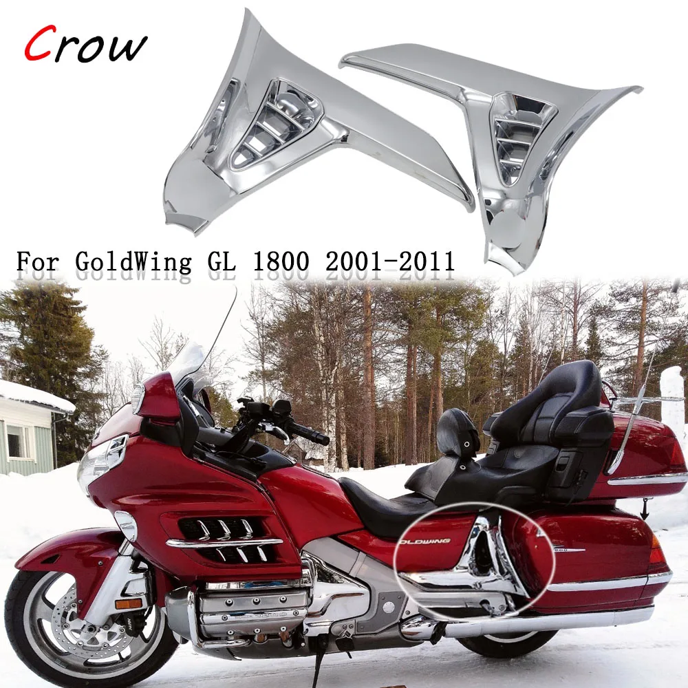 

Chrome Triangle Cove For Honda GoldWing GL 1800 GL1800 2001-2011 Chrome Left Right Motorcycle Parts Modified accessories