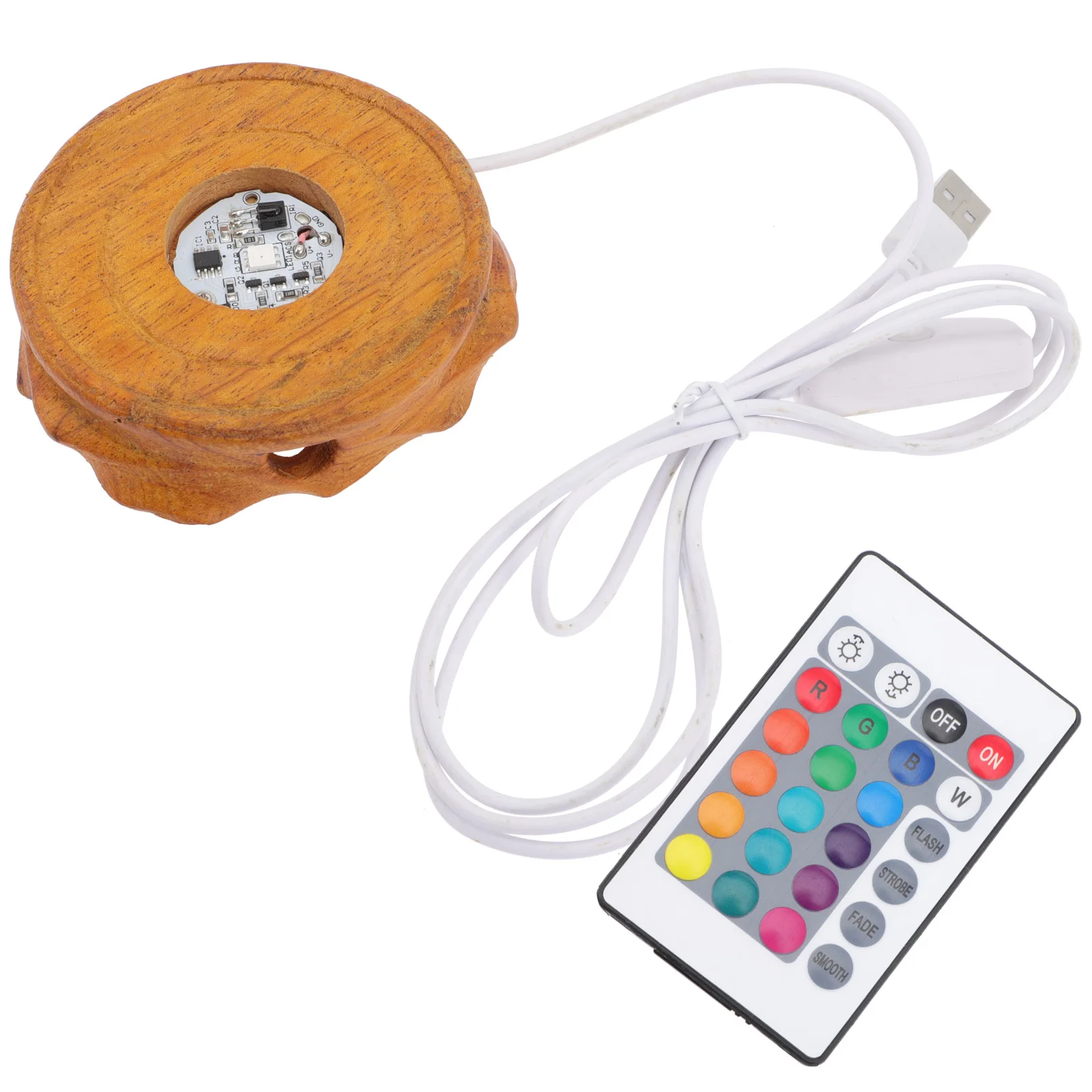 Led ليلة مزهرية مضيئة مزودة بقاعدة خشبية مضاءة كريستال كرة زجاجية حفل زفاف ديكور الزجاج المجال عرض حامل الإضاءة حامل