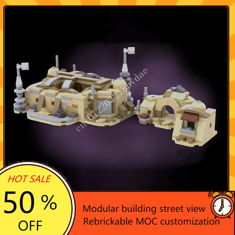 485PCSMini Mos Eisley Cantina Space War Wapen MOC SpaceShip Battle Model Bouwstenen Architectuur DIY AssemblyToy Kerstcadeau