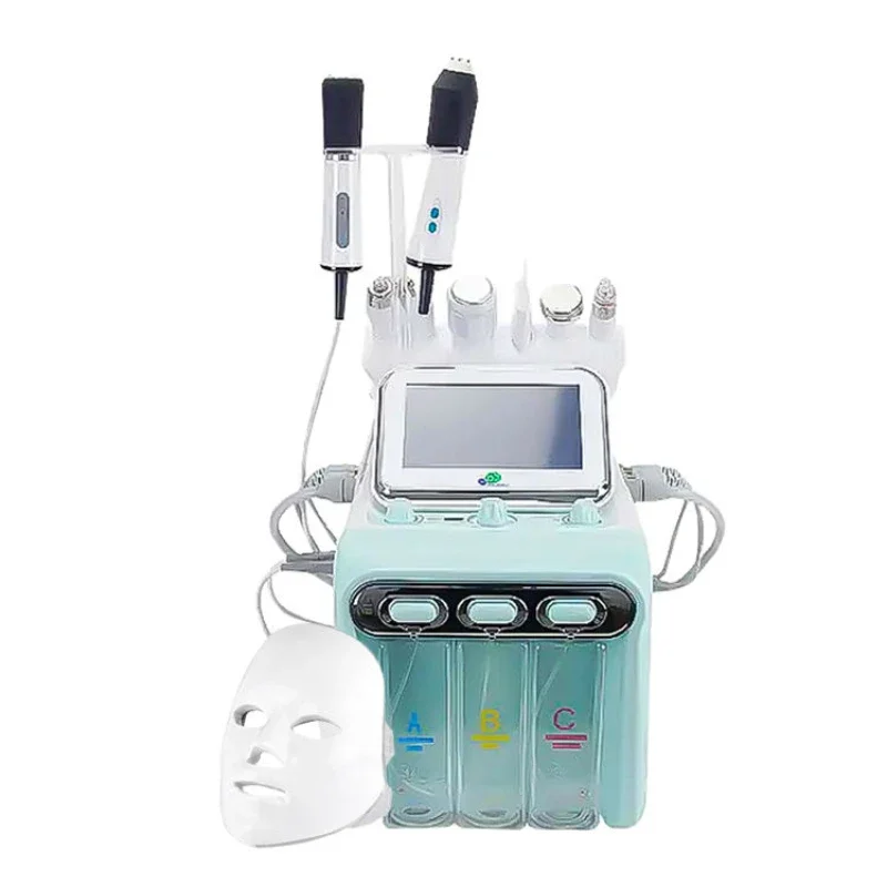 Newest 9 in1 Skin Beauty Cleansing Facial Hydrogen Oxygen Bubble Machine for Deep Hydration Skin Tightening & Rejuvenation