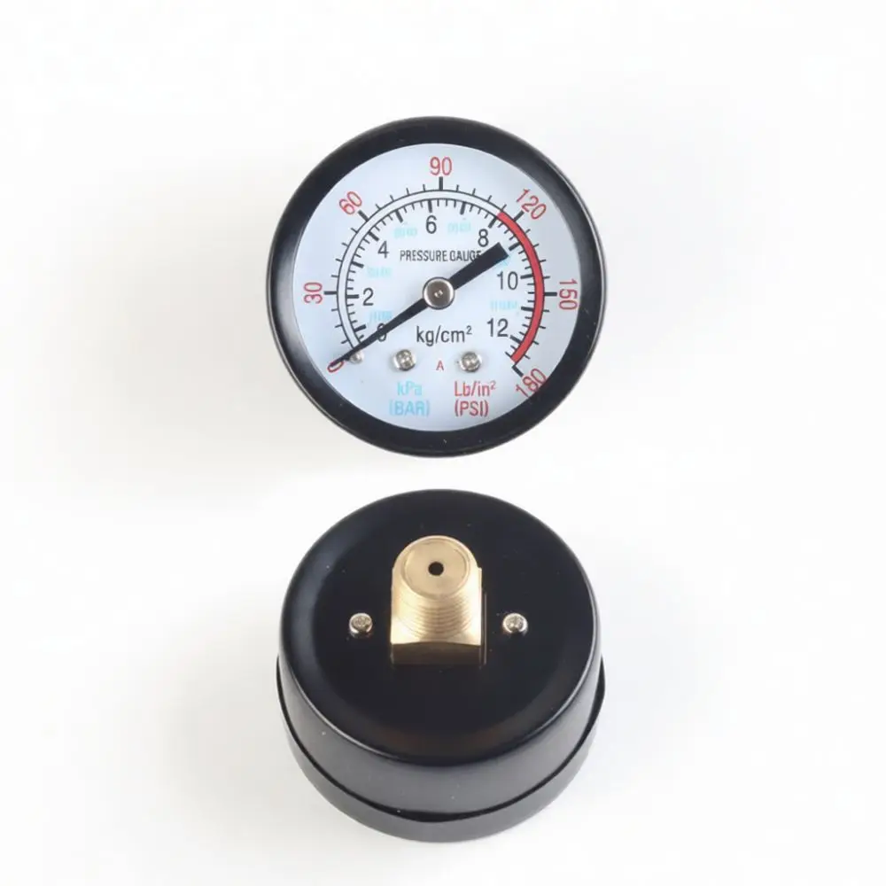Universal Industrial Pressure Gauge For Air Compressor Manometer Precision Monitoring Tool Durable Metal Plastic Fitting