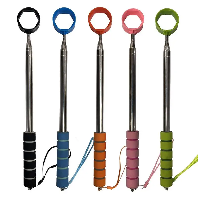 Golf Ball Retriever Golf Ball Pick Up Tools Telescopic Catcher Golf Training Aids Automatic Locking Scoop Picker Golf Ball