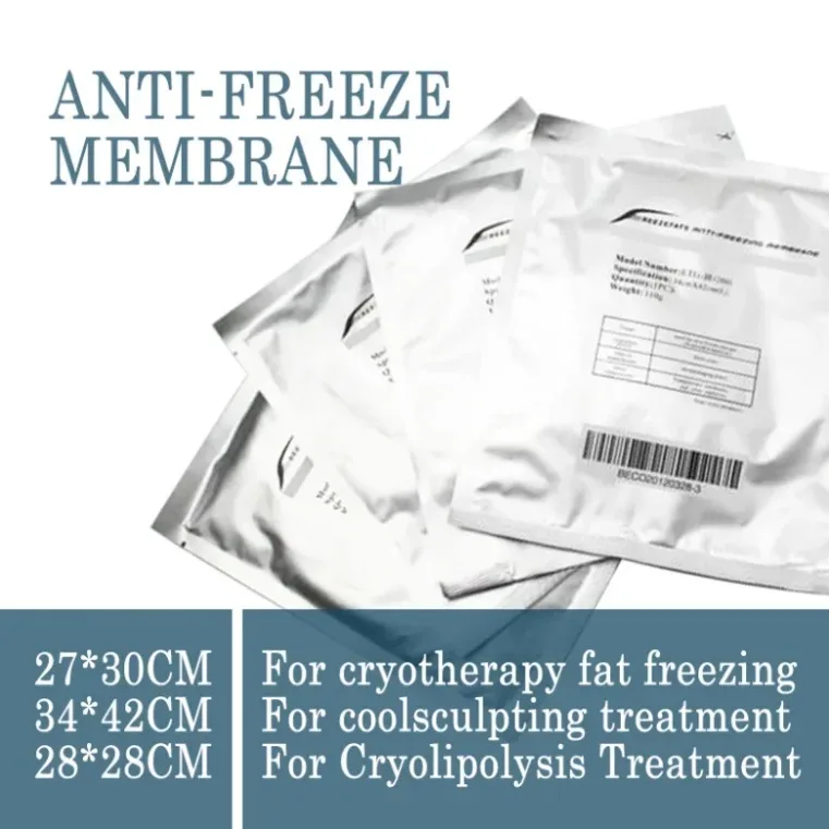 

Anti Freeze Membrane 27*30Cm 28*28Cm 34*42Cm Anti Freezeing Anti-Freezed Pads For Cryotherapy High Quality099