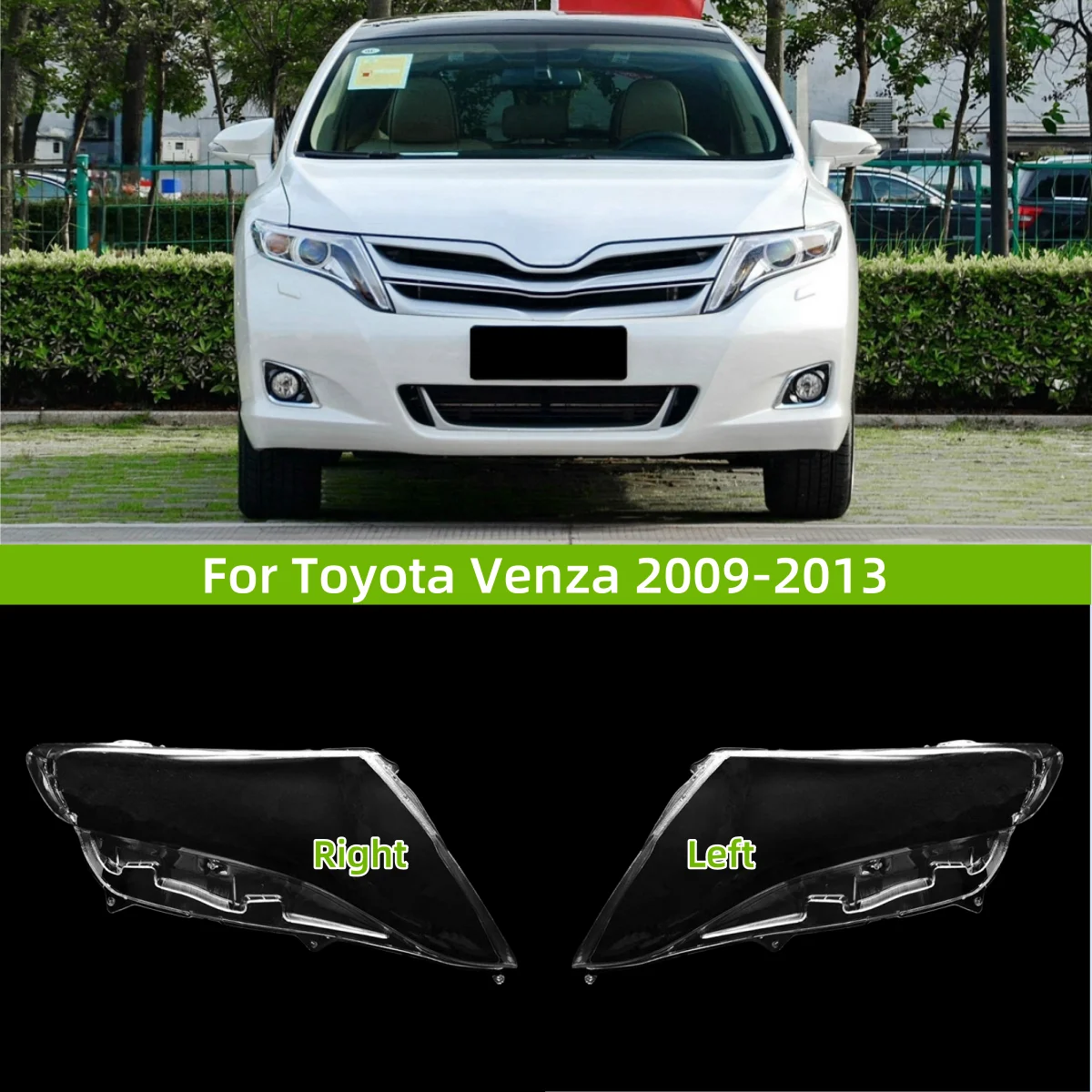 

For Toyota Venza 2009 2010 2011 2012 2013 Car Gadgets Head Lampe Cover It has good transparency and light transmission