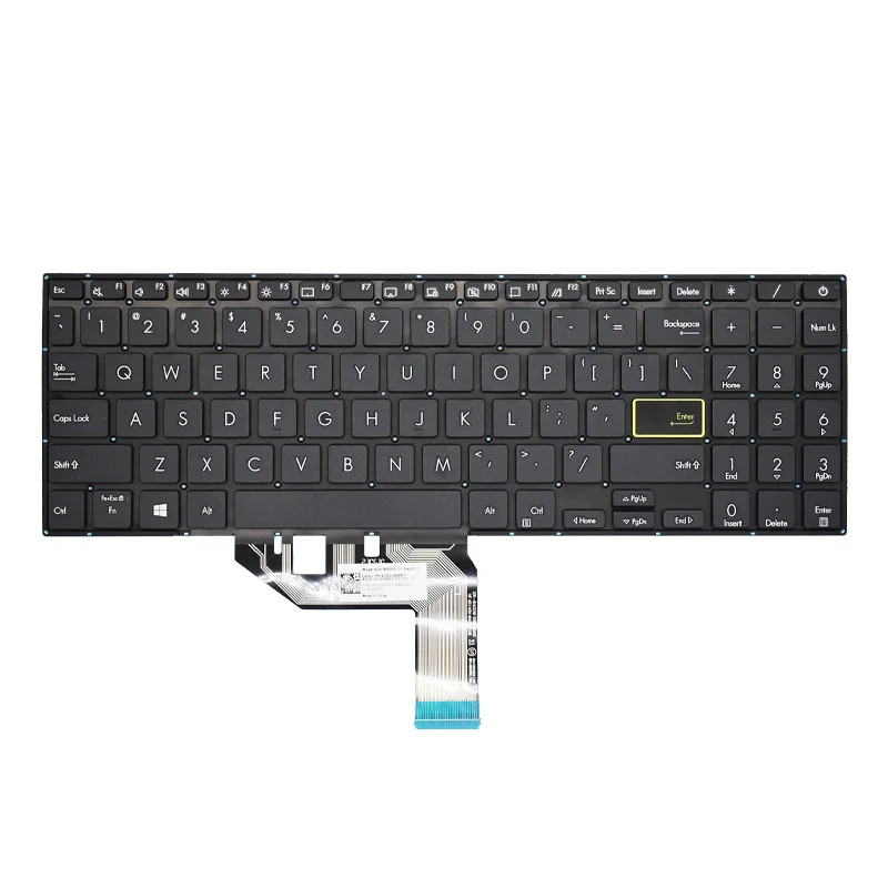 New US Russian Backlit Keyboard for ASUS VivoBook 15 X513 M513 K513 X513EA X513EP X513EQ X513IA X513UA M5100U V5100E