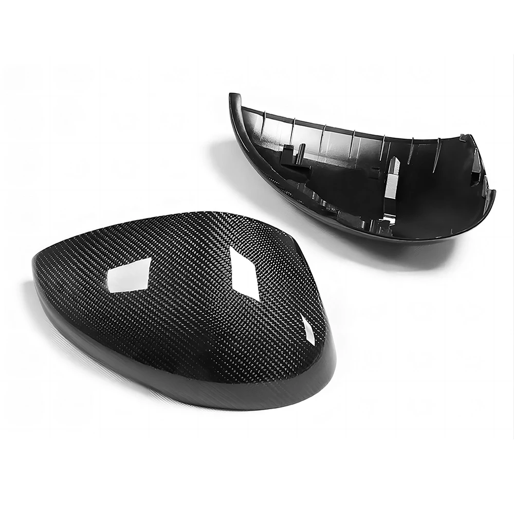 Replacement Rearview Side Mirror Covers Cap For 22-23 Honda Civic FE1 11th Gen OEM Style Carbon Fiber Casing Shell