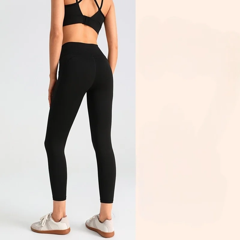 ヨガパンツ 速乾 レディース レッド ピンク JK 肌に優しい 不透明 プレミアムプリント カラー 秋 冬 Vウエスト インビジブル タイトニング イン