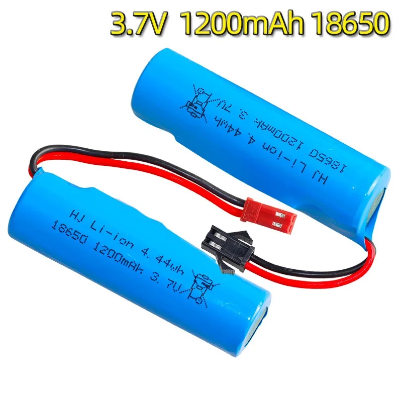 SM/JST/XH2.54 plug 3.7V 1200mAh 18650 Li-ion Battery/USB For R/C Stunt Dump Car/RC Twist- Desert Cars R/C Climbing cars RC boats