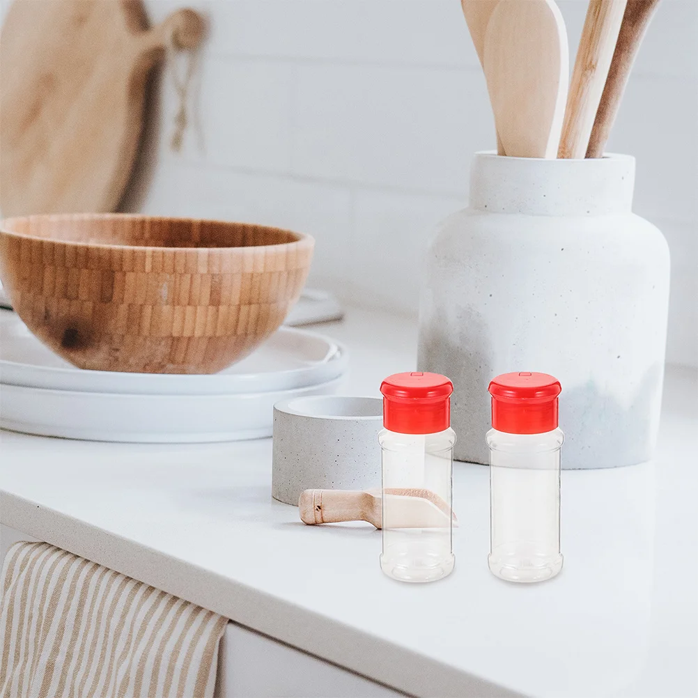 

24pcs Spice Jars With Labels Large Plastic Seasoning Containers Leak-Proof Spice Bottles For Kitchen Clear Durable Food Safe