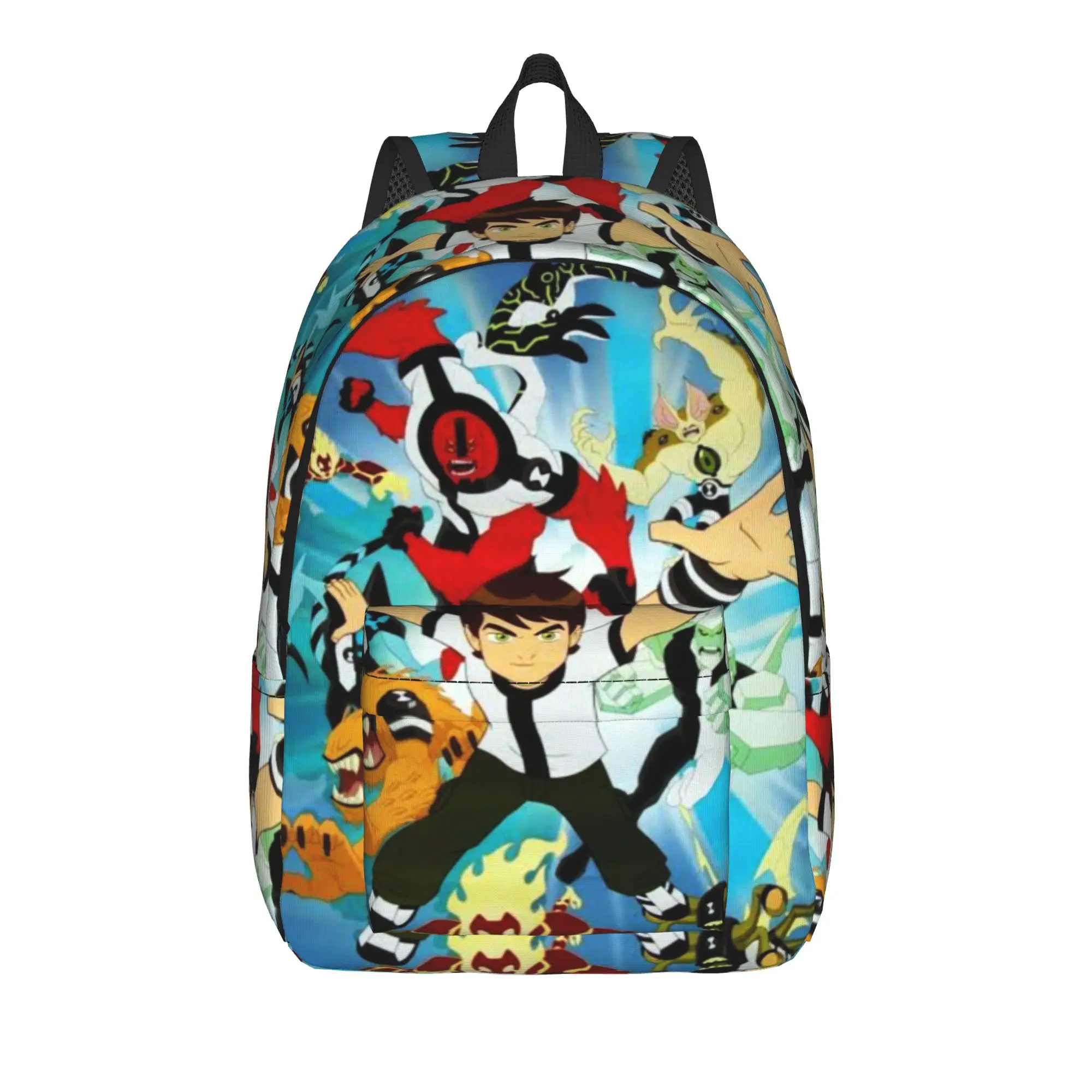 Ben 10 Anime Fashion Backpack Sports Student Work  Daypack for Men Women Laptop Canvas Bags