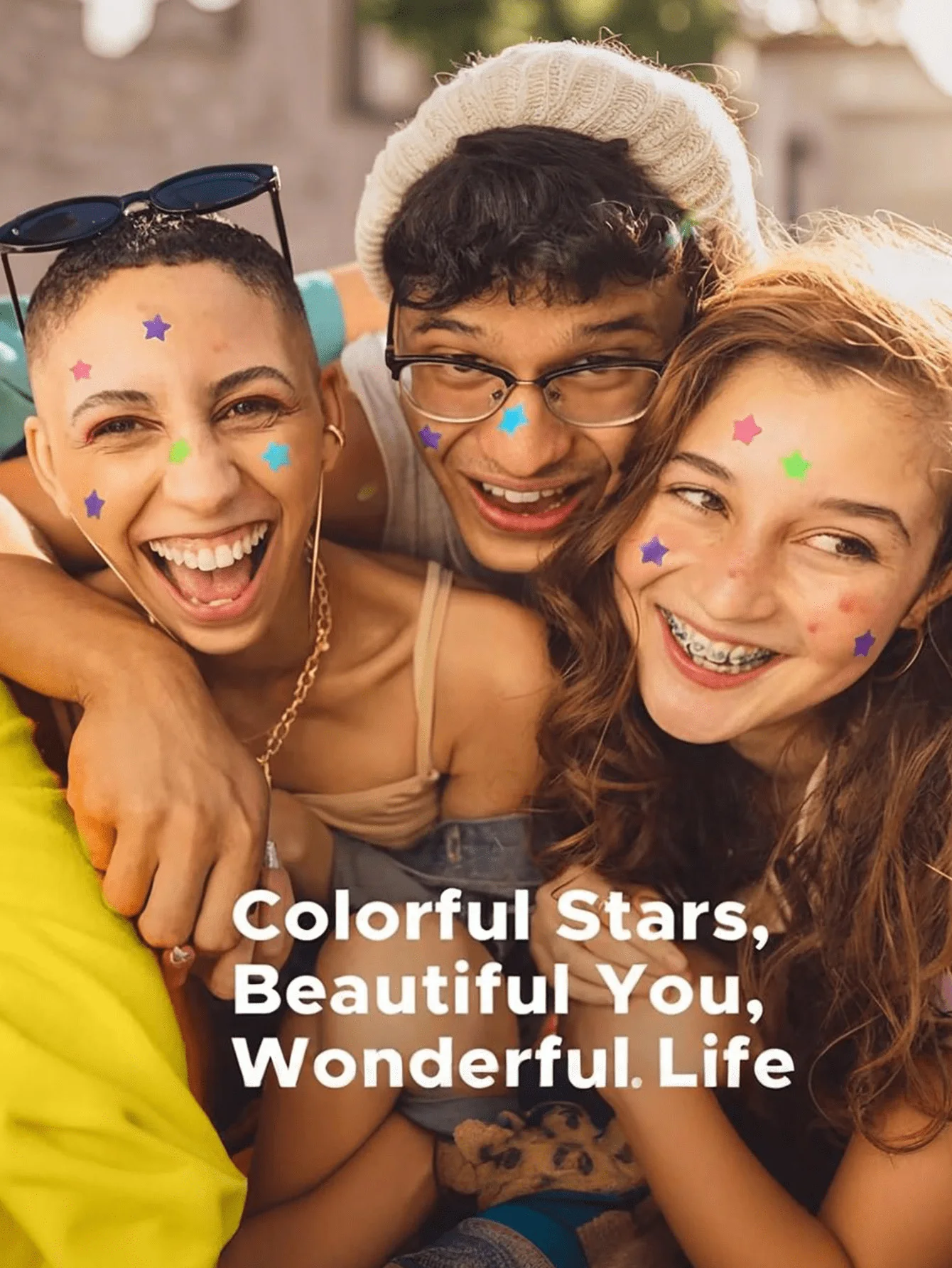 240 stuks/schattige stergezichtsstickers, leuke cartoon sterstickers, waterdichte en zweetbestendige ministickers, geschikt voor feesten, festivals, fotoshoots - meerkleurig, verschillende maten, doe-het-zelf, muziekfestivals, Valentijnsdag, Thanksgiving, buitengebedecoratie (alleen)